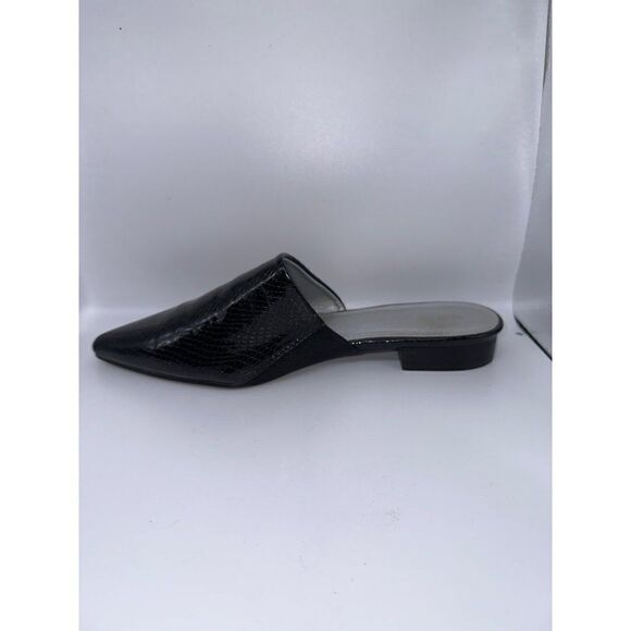 ARider Girl | Black Snake-Embossed Mina Mule - Size 9 - Picture 7 of 14